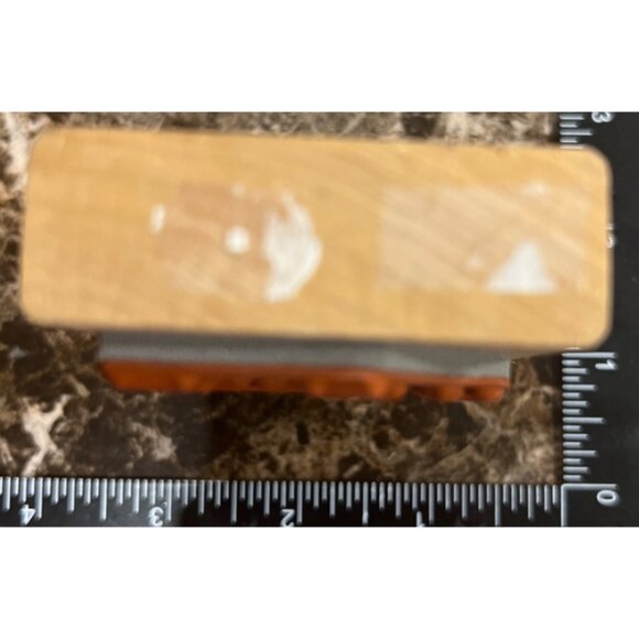 Vintage Judith 1995 Wood Mounted Rubber Stamp Mary Had A Little Lamb - Picture 3 of 4